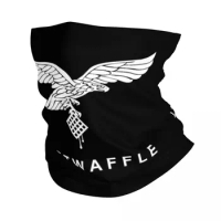 White Luftwaffe Winter Headband Neck Warmer Hiking Camping Tube Scarf German Air Force Germany France Face Bandana Gaiter