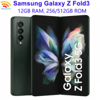 Samsung Galaxy Z Fold 3 Fold3 5G F926U1 F926N 7.6" Foldable RAM 12GB ROM 256/512GB NFC Snapdragon Original 95% New Cell Phone