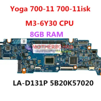 FOR Lenovo Yoga 700-11 700-11isk Series Laptop Motherboard W/ M3-6Y30 CPU 8GB RAM LA-D131P 5B20K57020 Test work