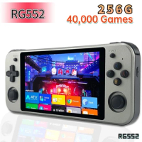 256G 40,000+ Games RG552 Anbernic Retro Video Game Console Dual systems Android Linux Pocket Game Player