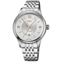 Oris豪利時 Classic 文化系列日期機械錶-銀/42mm 0173377194071-0782010 520送禮推薦