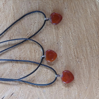 Crystal Red Agate Pendent+Gift