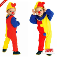 (COD) Children's Day Performance Costume Clown Outfit Set Funny Cute Quirky Cosplay clearance stock