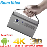 Smartldea V7 Pro V8 Pro DLP Projector Smart Android 2G RAM 32G ROM Full HD Projector high Brightness Daytime 4K 3D Projector