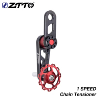 ZTTO MTB Folding Bike Sprocket Single Speed Rear Derailleur Wheel Derailleur Chain Tensioner Oval Cycling Pulley Guide