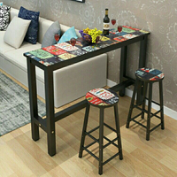 免運 小吧臺桌家用簡約現代創意客廳北歐風格高腳餐桌椅組合咖啡桌包郵-快速出貨