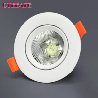 Dimmable AC85V-265V 5W 7W 9W 12W 15W18W LED Downlights Epistar Chip COB Recessed Ceiling Lamps Spot Lights For Home Illumination