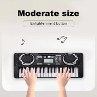 Portable Electronic Piano Keyboard Children Musical Instrument LED Display 37 Keys Digital Keyboard Kids Educational Toy