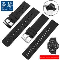 Replace Strap For Casio PROTREK PRG-650-600YB PRW-6600 Series Sport Waterproof Watch Strap 24mm Black Orange Wristband