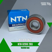 Bearing NTN 6200 2RS Japan Bering Tutup Karet Dua Sisi Laher Klaher Diameter 10x30x9 mm