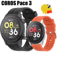3in1 for COROS PACE 3 Strap Band Belt Smartwatch Silicone Bracelet Screen Protector Film