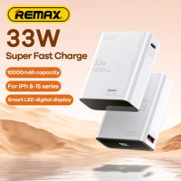 Remax Power Bank 65W 33W 20W PD Fast Charge 20000mAh 10000mAh Power Bank High Capacity Portable Battery For Phone Huawei Xiaomi