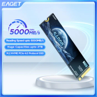 EAGET S4000 SSD NVMe M.2 PCIe 4.0x4 NVMe protocol SSD 1TB SSD 2TB Internal Solid State Hard Disk M2 2280 Drive for PS5 Laptop PC