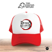 Topi custom satuan untuk anak dan dewasa/anime/ logo demon slayer