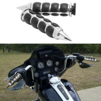 1" Motorcycle Chrome Handlebar Hand Grip Throttle Boss For Harley-Davidson Street Glide FLHX Yamaha Kawasaki Suzuki VT