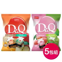 【盛香珍】Dr.Q雙味蒟蒻果凍420gX5包(水蜜桃+白葡萄/哈密瓜+蘋果-2口味)
