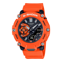 G-SHOCK 碳核心防護構造雙顯計時錶-橘 (GA-2200M-4A) 廣三SOGO