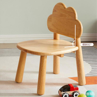 實木小凳子家用學習椅寫字椅創意兒童椅靠背木椅子矮凳座椅【林之舍】