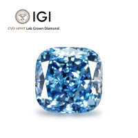 Cushion Blue Diamond 5 carat 1 carat 2.5 carat VVS VS Lab Blue Diamond IGI GIA AGL Certified CVD HPHT Lab Grown Blue Diamond