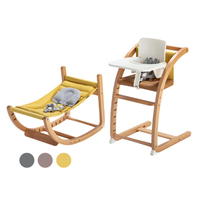 【預計7月底到貨】日本 farska 實木陪伴成長椅One(3色可選)兒童餐椅|高腳餐椅|安撫搖椅