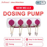 Jebao Jecod Dosing Pump-Automatic Marine Reef Doser Water Pump Filter New MD4.4 WIFI Control 12V 3W 9W Aquariums Accessoires
