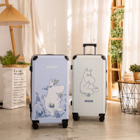 【TLCSTORE】Moomin嚕嚕米姆明28吋行李箱 胖胖箱 旅行箱 拉桿箱(2年保固 海關鎖)