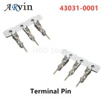 100pcs Molex Connector 43031-0001 430310001 Terminal Pin Wire Gauge 20-24AWG