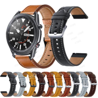 For Samsung Galaxy Watch 3 45mm Strap Leather Band 22mm Watch Strap Bracelet Watchbands Wristband For Galaxy Watch 46mm/Gear S3