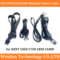 PCIe 6+2Pin CPU 8Pin(4+4) 3 SATA 3 IDE Power Supply Cable for NZXT C650 C750 C850 C1000 Modular Power Supply