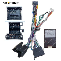 SKYFAME Car 16pin Wiring Harness Adapter Canbus Box Decoder Android Radio Power Cable For Benz B200 W211 Viano Vito W209 S320