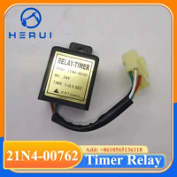 24V Relay Timer 21N4-00762 21N400762 For Hyundai R80-7 R210-7 R220-7 R220-9 Excavator
