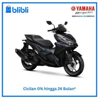 Yamaha Aerox Alpha Standard Sepeda Motor [OTR Jabodetabekser] Black Jakarta