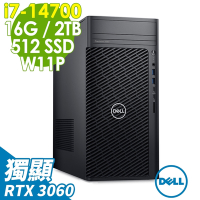 Dell 戴爾 Precision 3680工作站 (i7-14700/16G/2TB+512SSD/RTX3060-12G/500W/W11P)