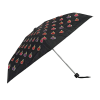 【COACH】閃電愛心圖案尼龍迷你晴雨兩用傘