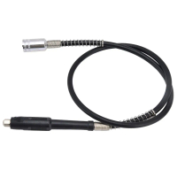 High Precision 42-Inch / 107cm Length Flexible Shaft Rotary Tool Attachment M19x2mm 0.3-6.5mm Chuck 