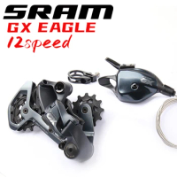 2021 SRAM GX EAGLE 1X12S 12 Speed MTB Bicycle Mountain Bike Groupset Kit Shifter Lever Trigger Right Side Rear Derailleur Black