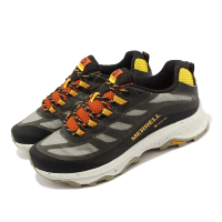 【MERRELL】戶外鞋 Moab Speed GTX 男鞋 黑 橘黃 襪套式 防水 郊山 登山 運動鞋(ML067457)