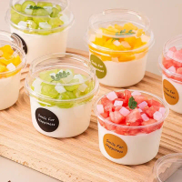 150ml/250ml Bekas Yogurt Puding Dessert Jelly Cup Disposable Panna Cotta Pudding Mousse Cup