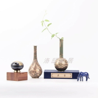 新中式古典陶瓷花瓶擺件全案組合樣板房售樓處客廳書房桌面裝飾品