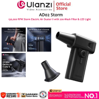 ULANZI AD02 Storm Electric Air Duster II 130,000 RPM Air Duster with 200-Mesh Filter & LED Light, Po