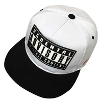 Damp Lush Topi Snapback Hat Hip-Hop - Modis dan Keren, Cocok untuk Gaya Hip-Hop IH White Black