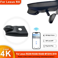 For Lexus RX 2016 2019 Front and Rear 4K Dash Cam for Car Camera Recorder Dashcam WIFI Car Dvr Recording Devices