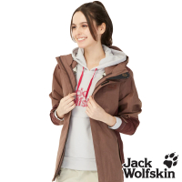 Jack wolfskin 飛狼 女 Sympatex 防風防水透氣外套 單件式(咖啡)
