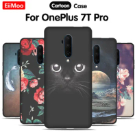 Silicone Case For OnePlus 7T Pro HD1911 Cute Cat Dog Cartoon Photo Back Cover For OnePlus7 T One Plus 7T 7 T Pro 1+7T 1+7 T Pro