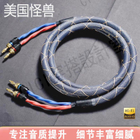 音響線純銅專業音箱線材發燒級音頻連接線家用喇叭線功放香蕉頭線【亞德機械五金家居】