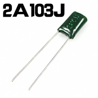 滌綸電容 2A103J 100V 10nF 0.01uF 聚酯薄膜電容 一件100只