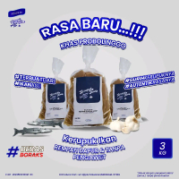 Krupuk Ikan Mentah Mr Atjipto (3 Kg) Food Snack Cemilan Kerupuk Mentah Makanan Ringan perlu di Goren