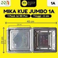 Mika Plastik Kue Jumbo 1A | Mika Bolu Jumbo (Isi 50) / Food Grade Pasti Ori