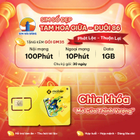 [CÓ HỖ TRỢ ESIM] SIM Gmobile Đầu 099 - Số Đẹp - Tam Hoa Giữa - Đuôi 86 Phát Lộc - GM35 Mobifone 5G/4