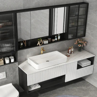 Bathroom vanity LED Illuminated Bathroom Mirror Cabinet Bathroom Cabinets and Vanities with Mirror